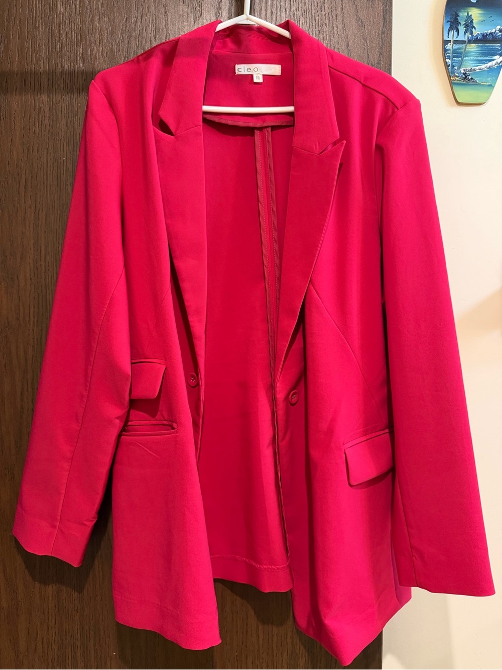 cleo Women's Fuchsia Blazer Jacket